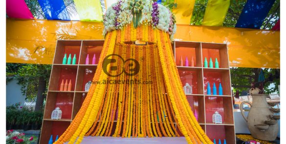 traditional_mehendi_ceremony_decoration by aicaevents
